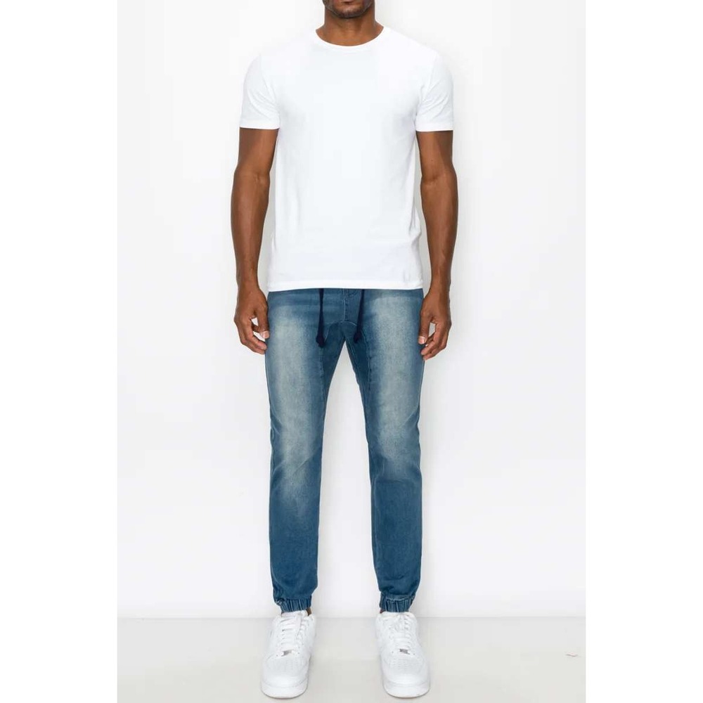 Victorious Los Angeles Denim Joggers Mens Small Dark Indigo JG803 NWT